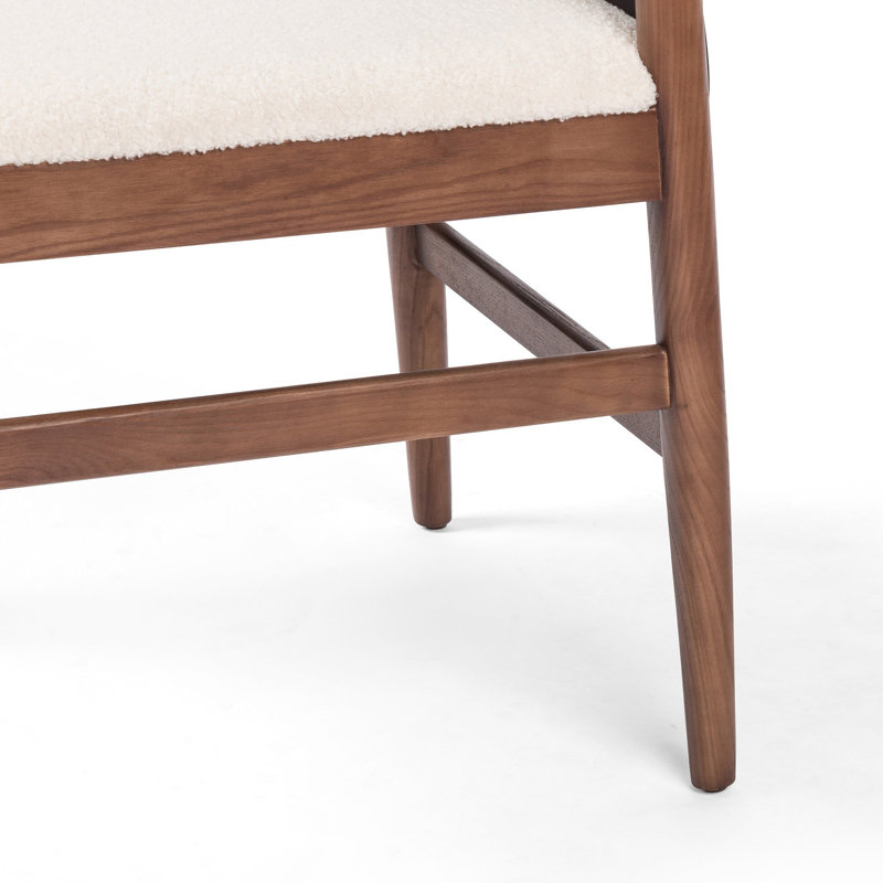 Vivica Side Chair in Espresso/Cardiff Cream, Espresso Leather Blend//Cardiff Cream