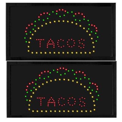 LED Rectangular Taco Sign