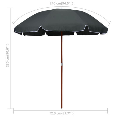 Parasol de plage Kelso