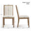 Chaise rembourrée en bois massif-123077824