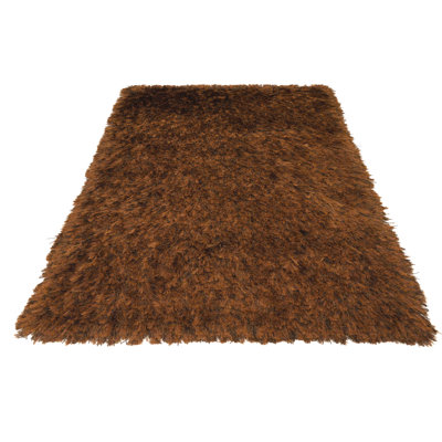 New Cobra Solid Colour Wool Hand Woven Shag Area Rug