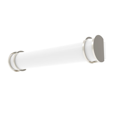 Luminaire pour meuble-lavabo à DEL Flurije 25W 2FT, à intensité variable 3CCT, nickel brossé