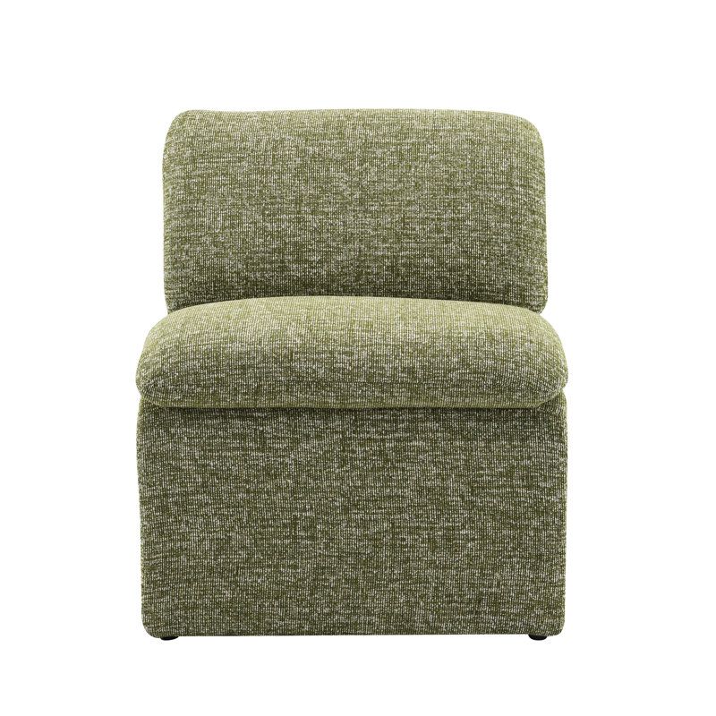 Avec cadre - Boucle, coussins en mousse, ensemble courbé et fauteuil, mousse, boucle