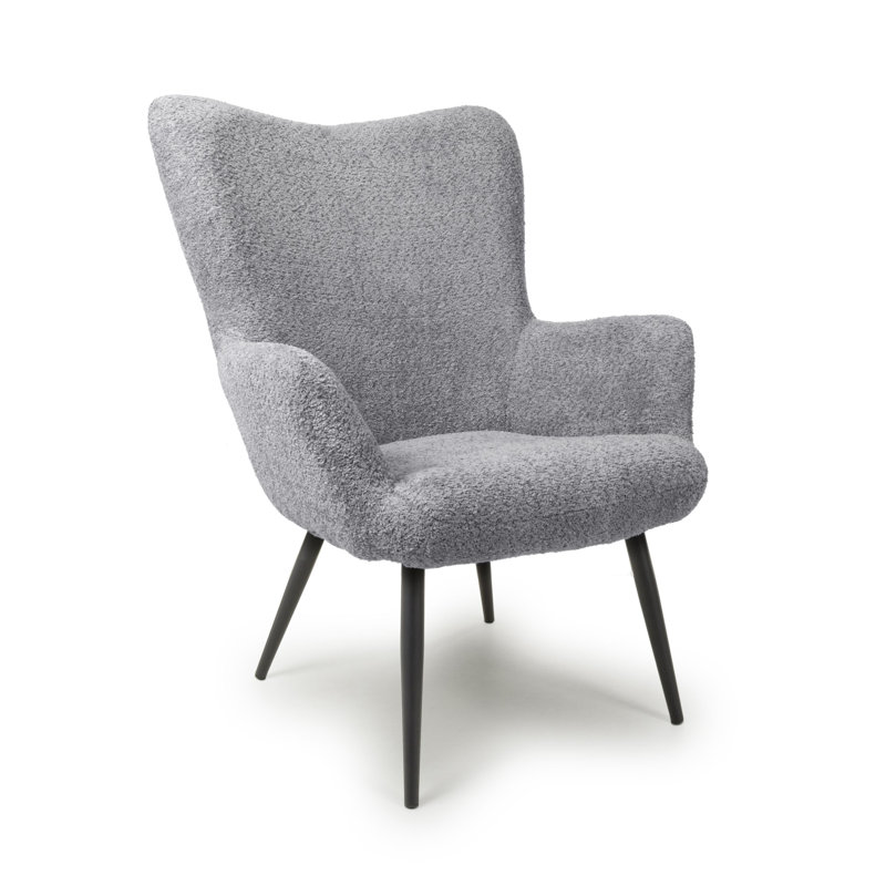 Rajashri Upholstered Armchair, Grey
