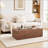 Burl Walnut Veneer Long Coffee Table