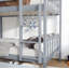 Lit superposé standard simple au-dessus de 2 tiroirs en bois massif-84974517