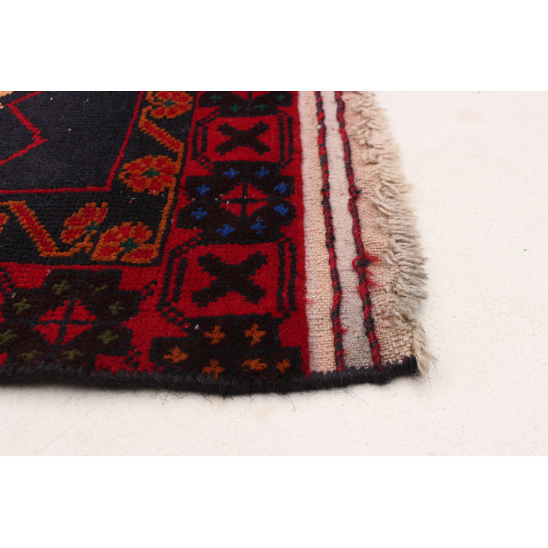 Tapis rouge foncé Kalgoorlie 3 pi 6 po x 6 pi 10 po