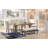6-Piece Farmhouse Dining Table Set with 72" Wood Rectangular Table and Bench-1949076509-1949076706