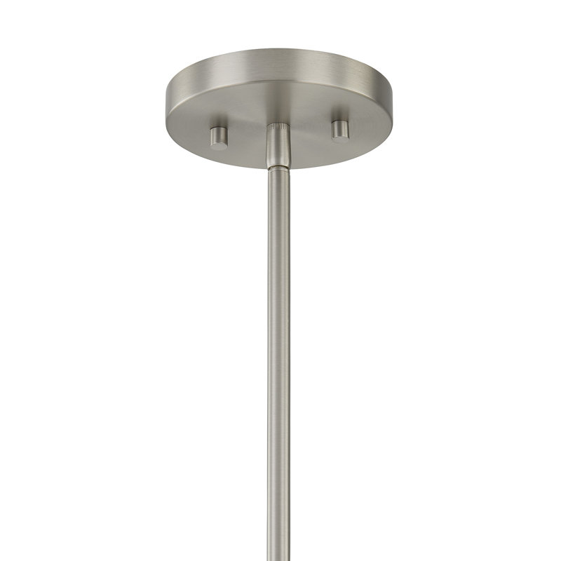 Lustre 8 lumières Aldegonde en nickel satiné, Satin Nickel