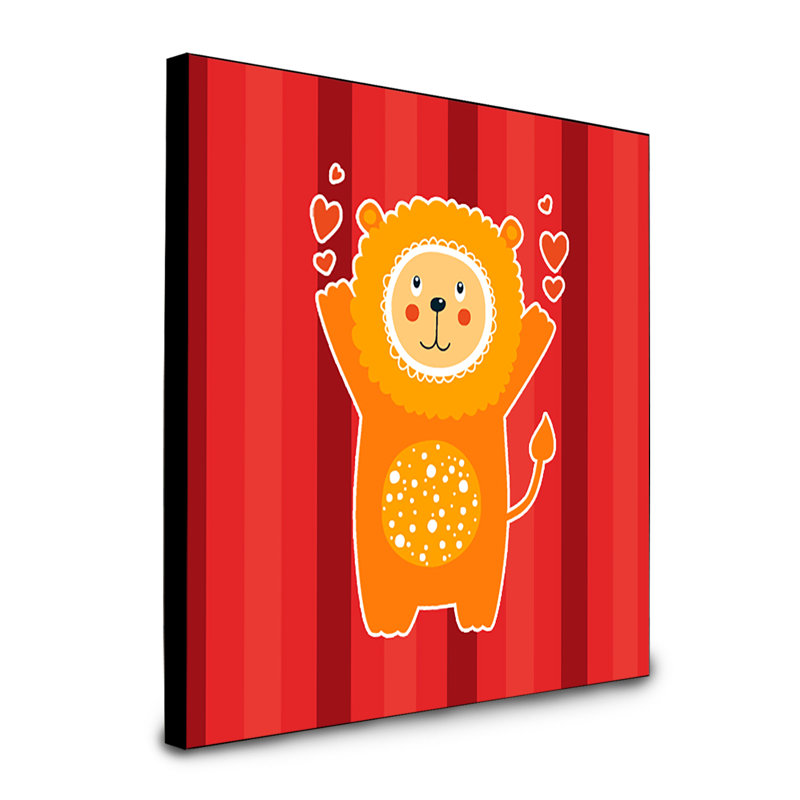 Panneau mural d’art lion love Gavinton