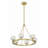 6 - Light Dimmable Wagon Wheel Chandelier