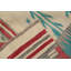 Tapis géométrique en laine tissé à plat Kilim 10 x 13