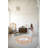 Beige New Year Themed Mixed Ornament Deer House Patterned Modern Woven Base Round Decorative Carpet-2141256980