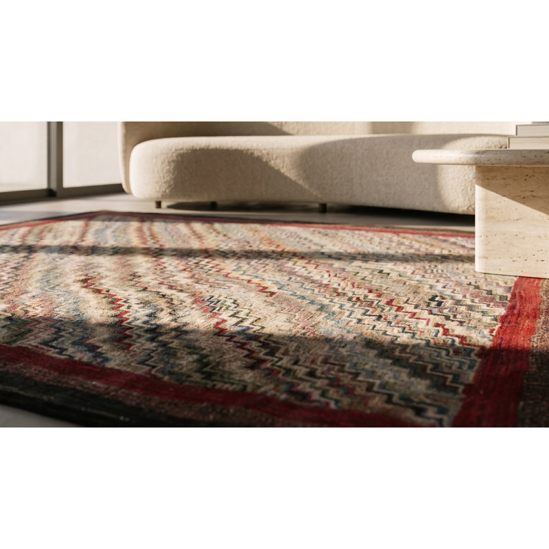 Handmade Wool Geometric Area Rug