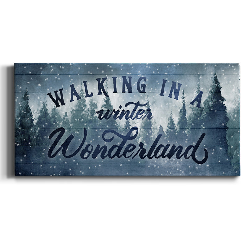 Winter Wonderland - reproduction sur toile tendue, H 12 po x l 24 po x P 1,5 po