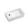 Turner 18" x 10'' White Ceramic Rectangular Wall Mount/Vessel Sink, Small Bathroom Sink