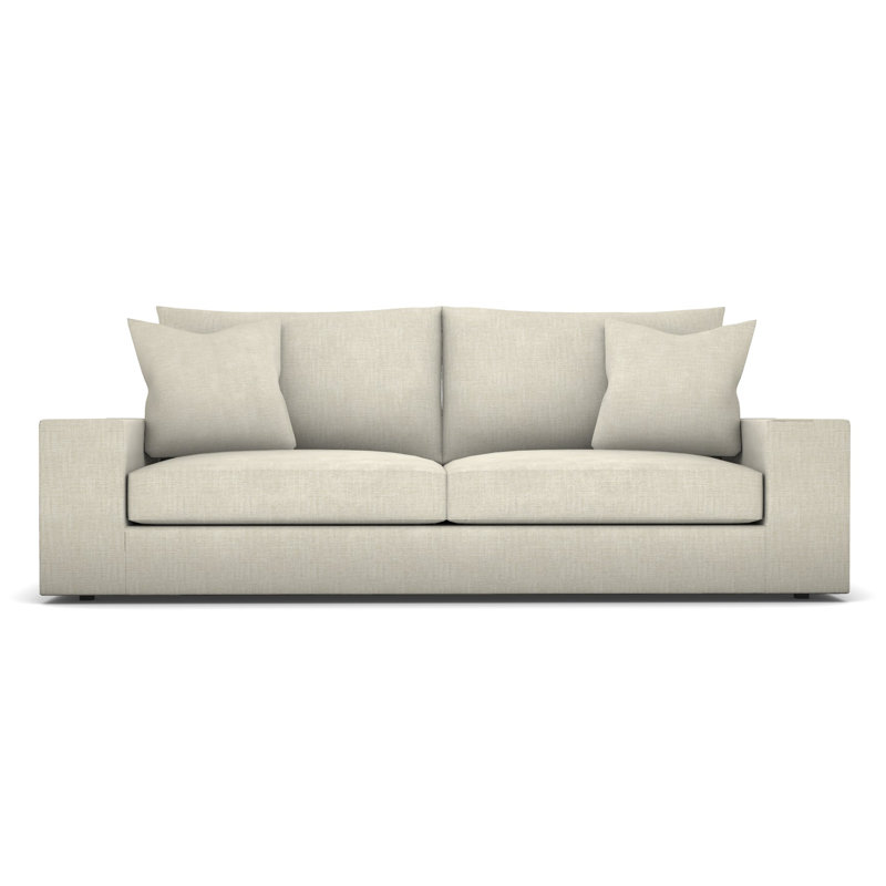 Lucca Two Seat Sofa, Casa Blanca, Tarbee Pebble