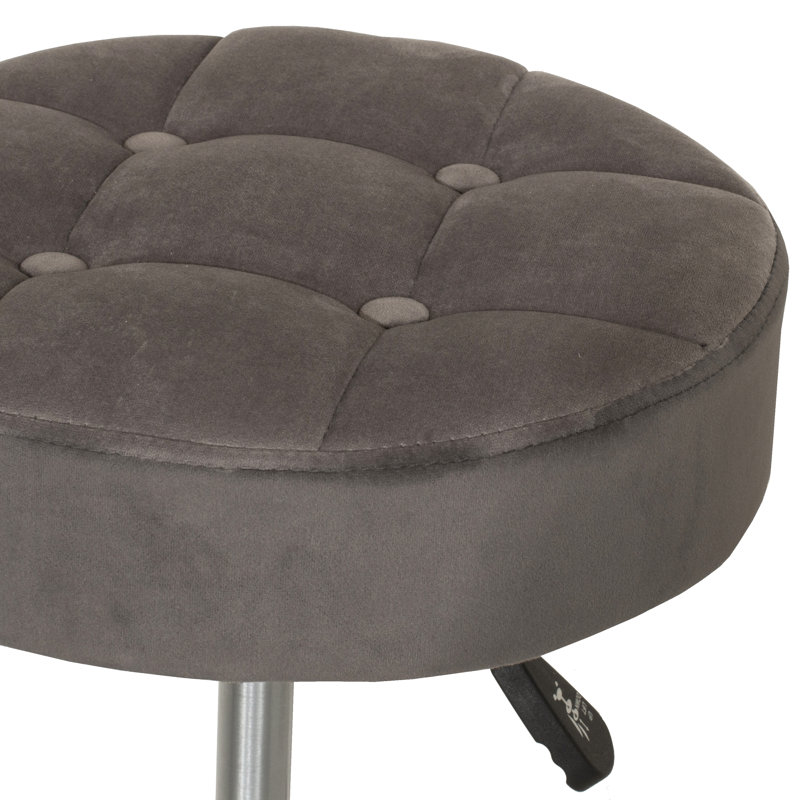 Tabouret de coiffeuse Barlena, Gris