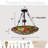 Candelario 5 - Light Iron Dimmable Urn / Bowl Chandelier