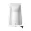 Baignoire de trempage en alcôve en acrylique 60 po x 30 po x 18 po Grayley-108990128-108990120