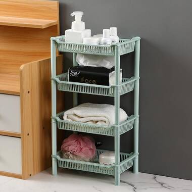 Latitude Run® Solid Wood Freestanding Bathroom Shelves