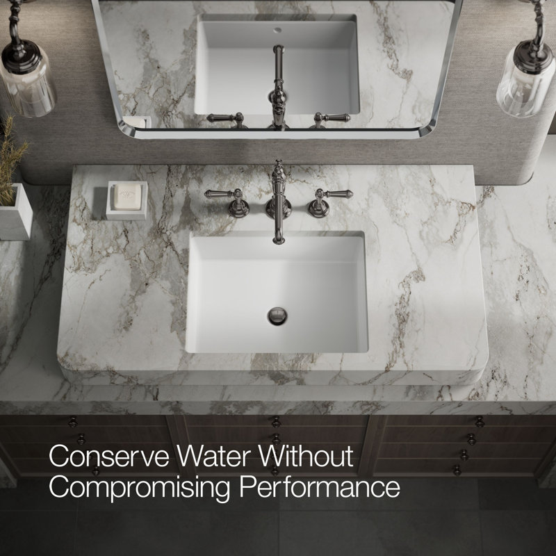 Artifacts® Widespread Bathroom Faucet with Drain Assembly, Vibrant Titanium