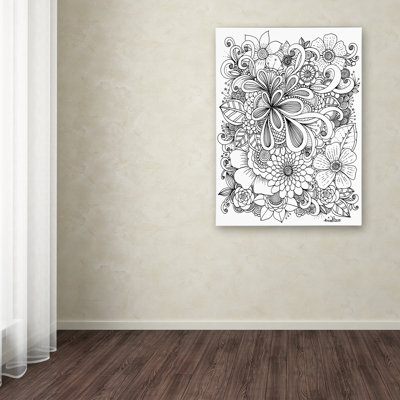 Carson «Zendoodle 5» par KCDoodleArt, impression sur toile tendue