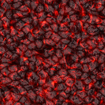 Coal Ember (Seamless Texture) by - Wrapped Canvas Graphic Art