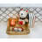 10" Square Serving Decorative, Coffee Tray Wooden, Rustic Ottoman Centerpiece