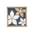 Décoration murale en bois bleu et brun, 2 pièces