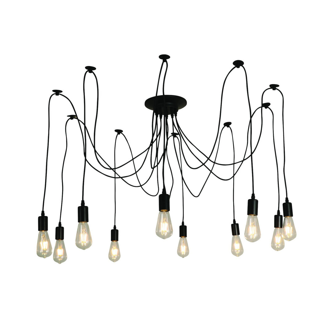10-Light Cluster Bulb Pendant