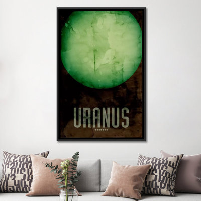 « the planet uranus », impression sur toile tendue
