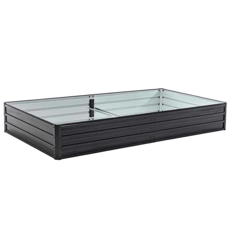 841 Ft Raised Galvanized Garden Bed, Suitable For A Variety Of Crops - And Long Lasting, Open Base Planter Bed Ft, Gardening Vegetables, Fruits, Herbs Spacious, Reusable