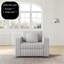 Canapés | Canapé modulaire simple 44,9 po avec rangement pour chambre à coucher et amp; Salon | Gris clair | Standard-130104068