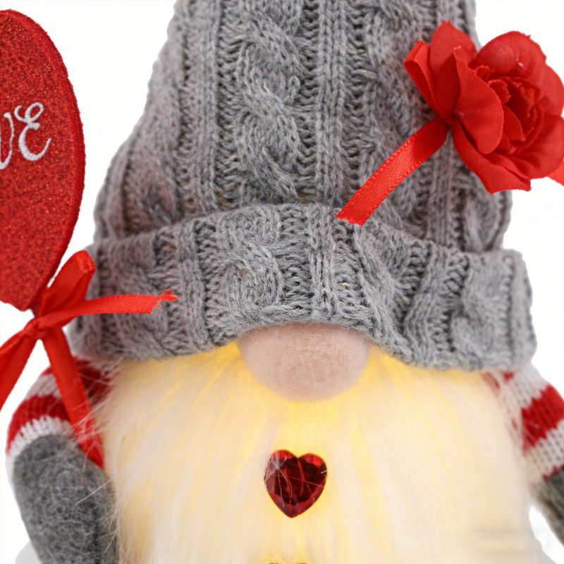 Gnomes de la Saint-Valentin, décorations pour gnomes pour la maison de Mr et Mme - gnomes de Tomte suédois faits à la main
