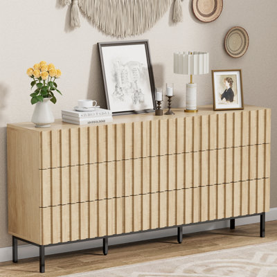 Commode double 9 tiroirs l 59,1 po