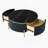 Round Coffee Table with 2 large Drawers Storage Accent Table-111115969