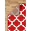 Rouge abstrait/Tapis décoratif blanc-28238205