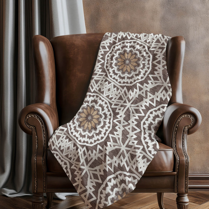 Jeté Sherpa ASB619, Chocolat