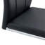 2 chaises de salle à manger en noir, siège à haut dossier et chaise en PU, convient à la pièce, à la cuisine, à la méthode d'assemblage rapide noir, sièges couverts avec pieds stables, idéal simple