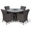 Karcher 4 - Person Patio Dining Set Umbrella Hole Included Round Table with Cushions Included-39926009