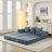 Boneless Isabeau 78.8" Convertible Compression Folding Floor Sofa Bed, Chenille Floor Sofa Lounge Couch With Armrest-439199183