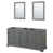 Gris foncé / chrome poli