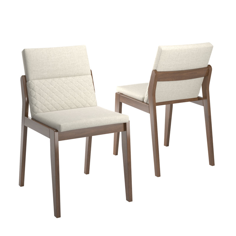 Chaises de salle à manger Arusha, Bois brun foncé