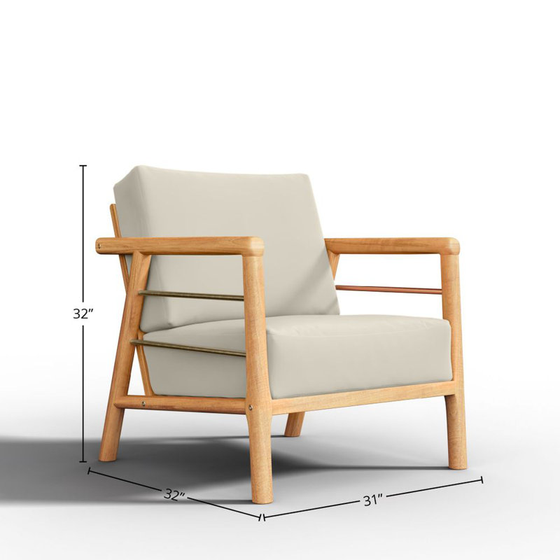 Daniele 5 - Person Outdoor Seating Group with Cushions, Cream