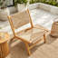 Chaise longue sans accoudoirs en bois