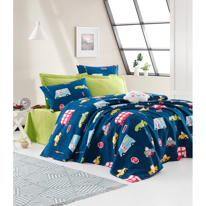 Caracara Cotton Abstract Bedspread, 200 x 235 cm Bedspread