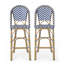 Set Of 2 Outdoor PE Rattan French Barstool-864120202