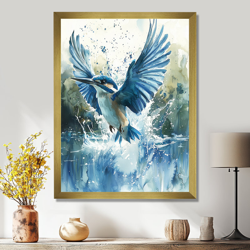 Stevenson - Animals Wall Decor, 20" H x 12" W, Reproduction encadrée d'une seule photo, Gold