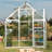 Palram Canopia Harmony 6 x 8 ft. DIY Greenhouse Kit, Silver Frame Clear Panel Polycarbonate Greenhouse with Roof Vent, Walk-in Green House for Outside Garden Backyard-125118906-88632532
